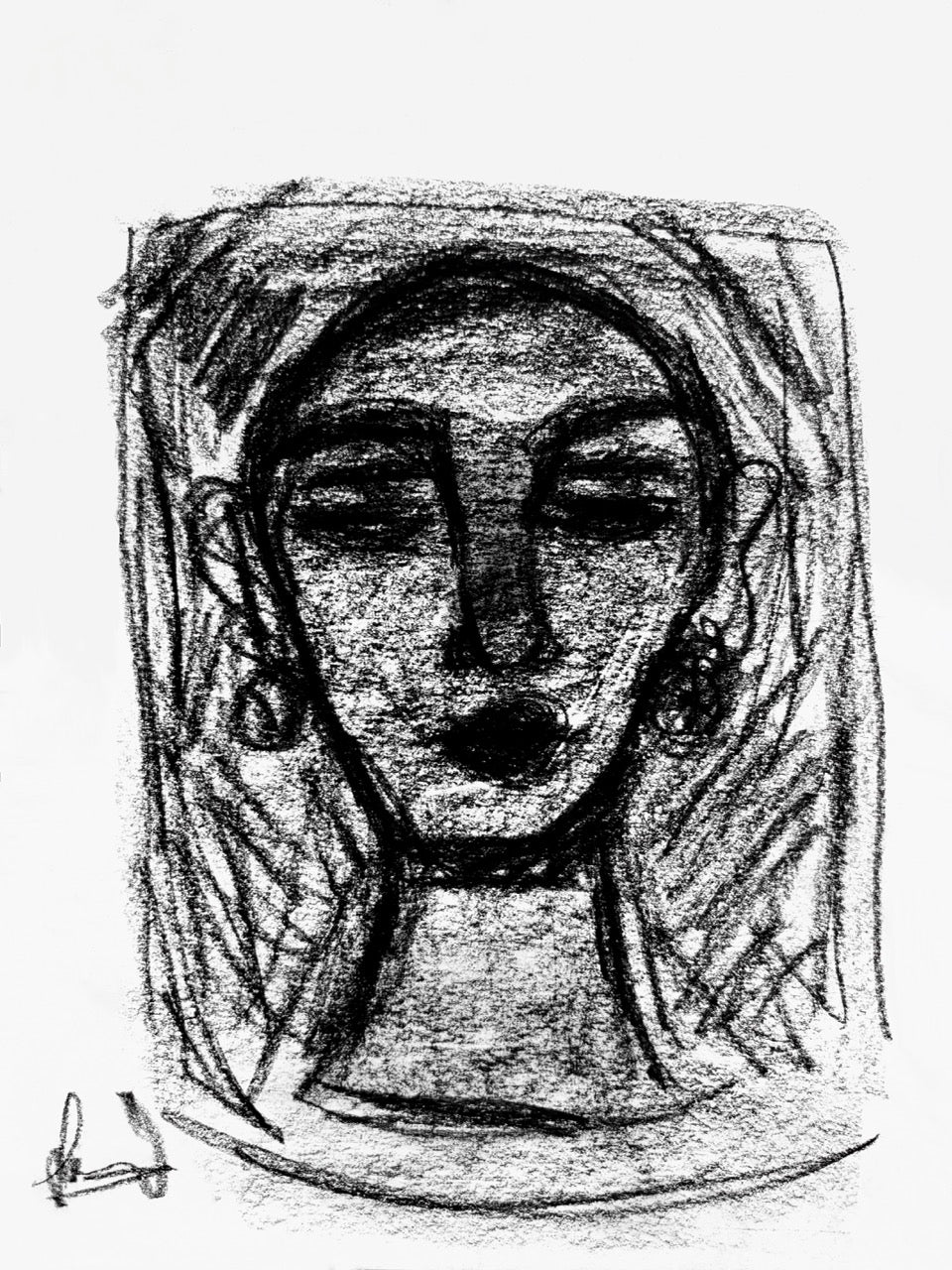 Charcoal Sketch - 20x30 cm