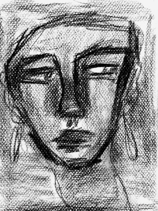 Charcoal Sketch - 15x20 cm