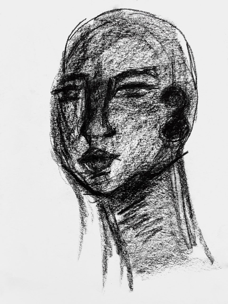 Charcoal Sketch - 15x20 cm