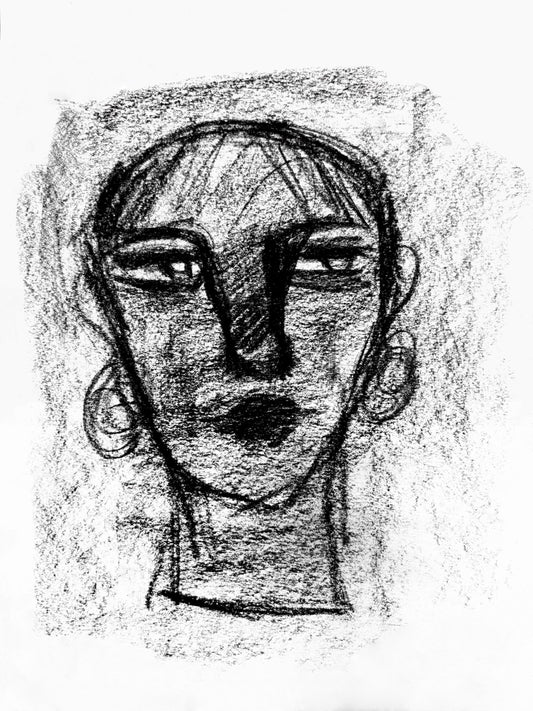 Charcoal Sketch - 20x30 cm