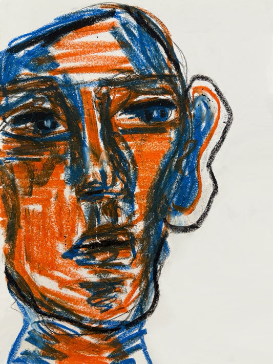 Oil Pastel Sketch - 15x20 cm