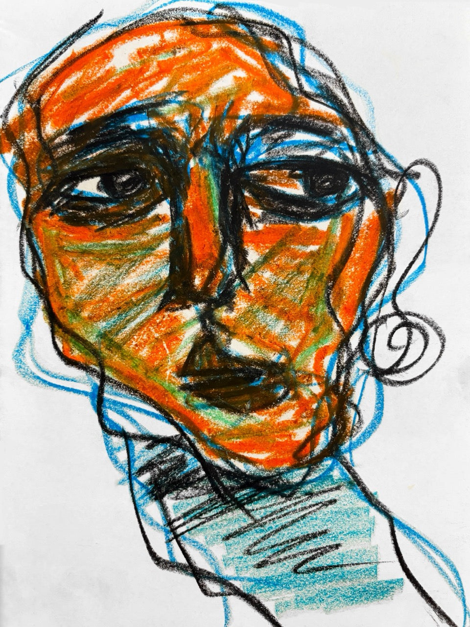 Oil Pastel Sketch - 15x20 cm